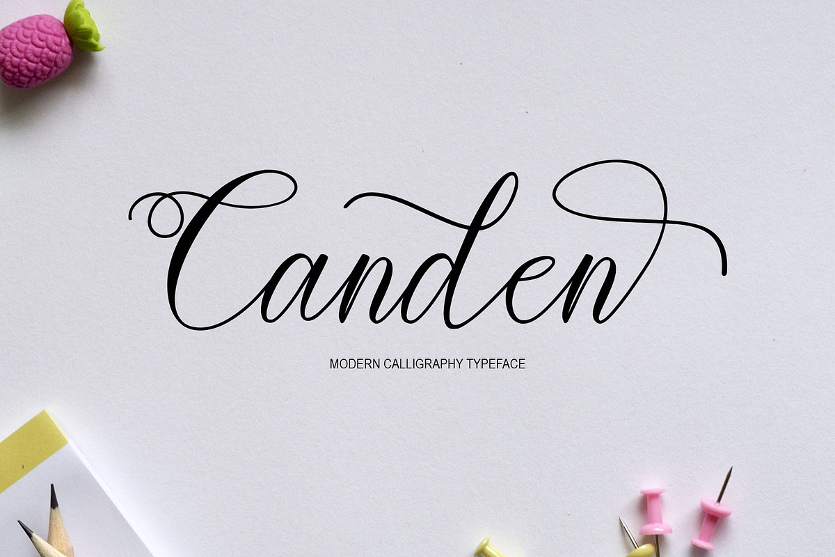 Canden Script, a Script Font by Artic Type (Photo 1 of 6)