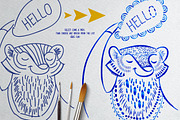 Vector Watercolor Brushes, a Brush Add-On by ZiziMarket (Thumbnail 2 of 5)