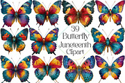 Colorful Butterfly Juneteenth Clipar, an Illustration by DreamPrint404 (Thumbnail 1 of 5)