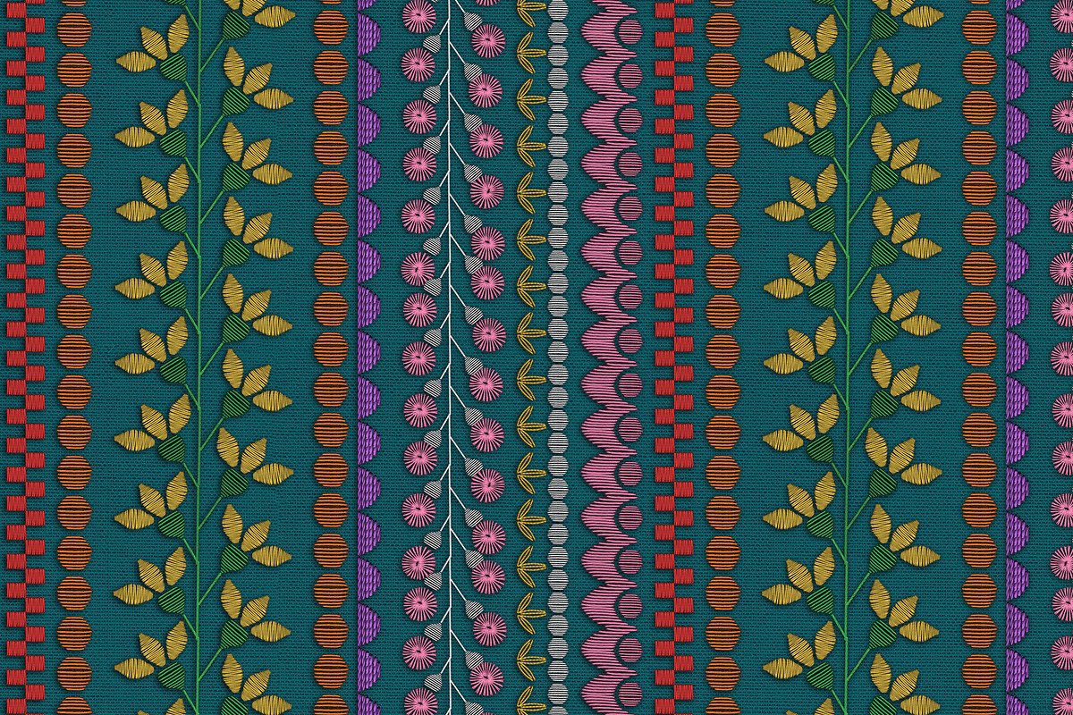 Photoshop Brushes Digital Embroidery, a Brush Add-On by Hanna Inaiáh (Photo 6 of 12)