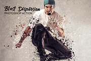 Blast Dispersion Photoshop Action, an Action Add-On by MRI STUDIO (Thumbnail 1 of 14)