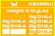 Big Smile Font, a Sans Serif Font by weknow (Thumbnail 7 of 8)