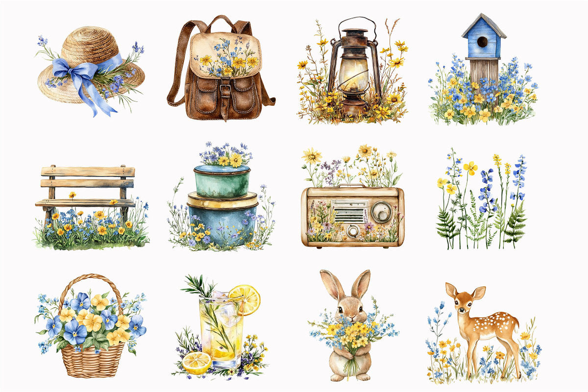 Watercolor Cabin Clipart, a Seasonal Illustration by Design Market (Photo 4 of 5)