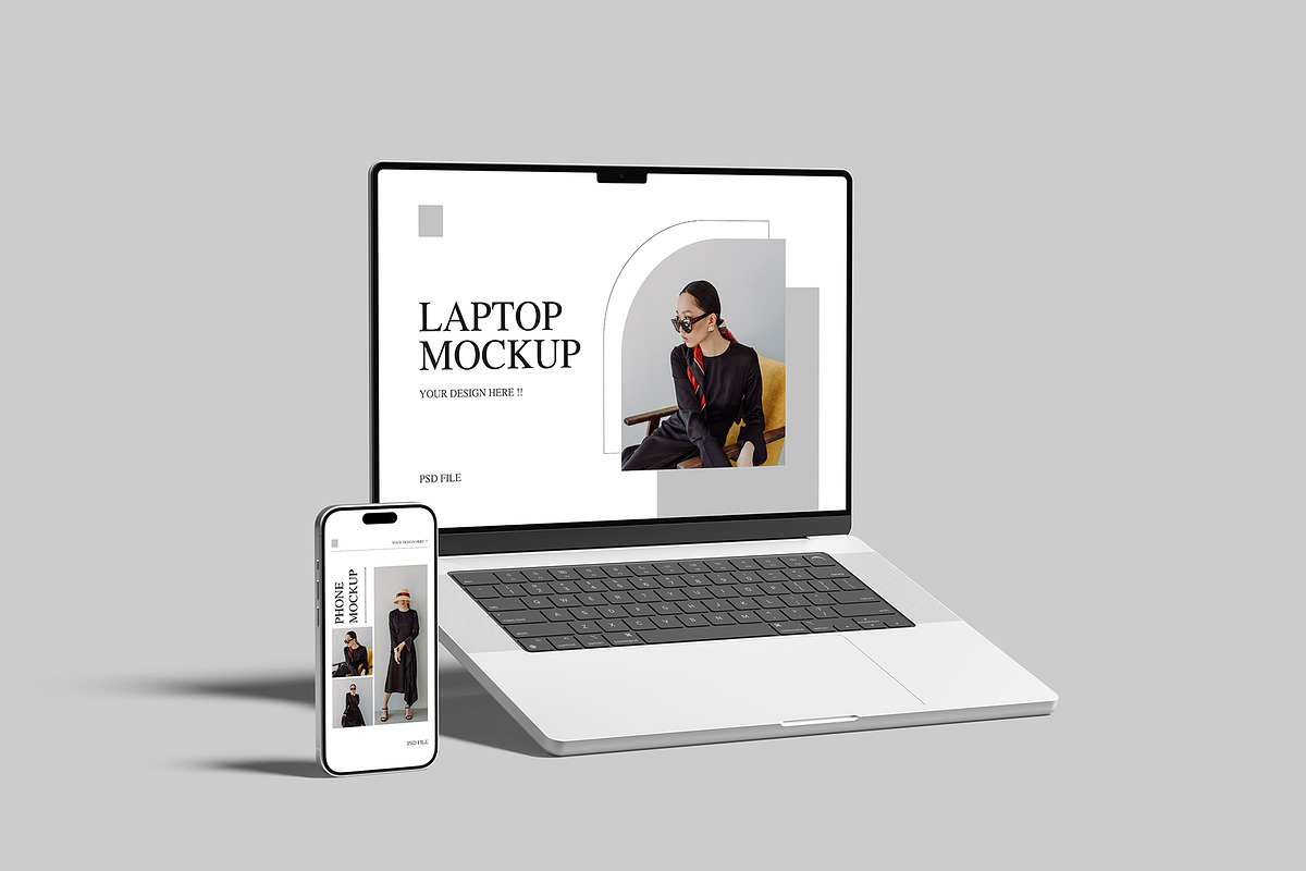 Laptop and Phone Mockup, an iPhone Mockup by Amigos__46 (Photo 6 of 10)