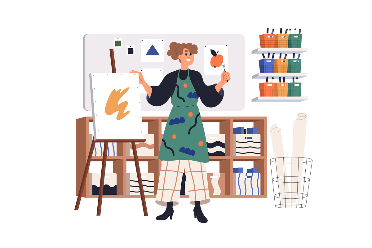 School teachers in classrooms set, an Education Illustration by Good Studio (Photo 12 of 15)