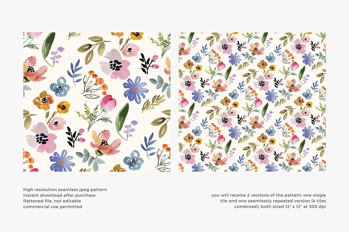 Ditsy floral seamless pattern, a Pattern Graphic by Pink Studio Art (Photo 4 of 4)