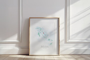 Watercolor Map of the Bahamas, an Object Graphic by Beloved Paper (Thumbnail 2 of 6)
