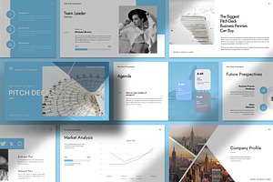 Pitch Deck Presentation Template, a Presentation Template by Fit-tee