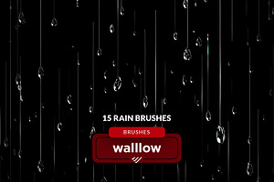 15 Realistic Rain Photoshop Brushes