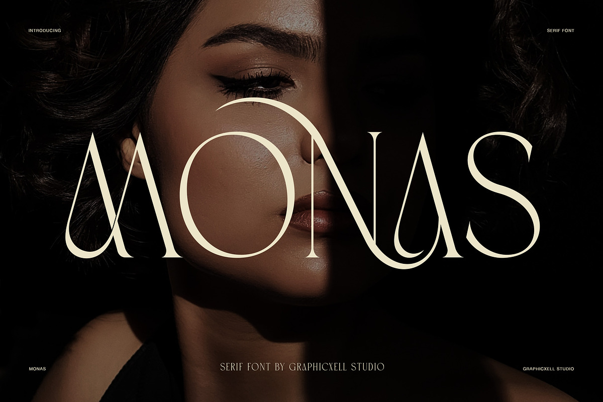 Monas Elegant Serif Font, a Serif Font by Graphicxell (Photo 1 of 8)