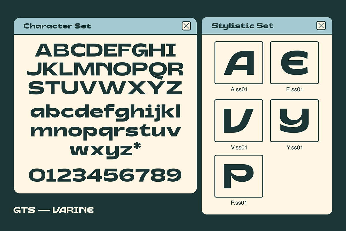 Gts Varine - Wide Display Font, a Sans Serif Font by Graptail (Photo 4 of 14)