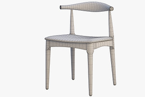 CH20 Elbow Chair 3d Model