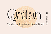 Qaitan – Modern Serif Font, a Serif Font by 177Studio (Thumbnail 1 of 9)