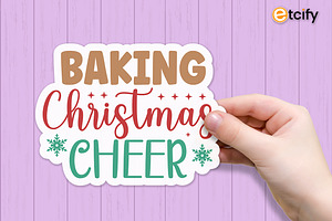 Christmas Baking Stickers Bundle SVG