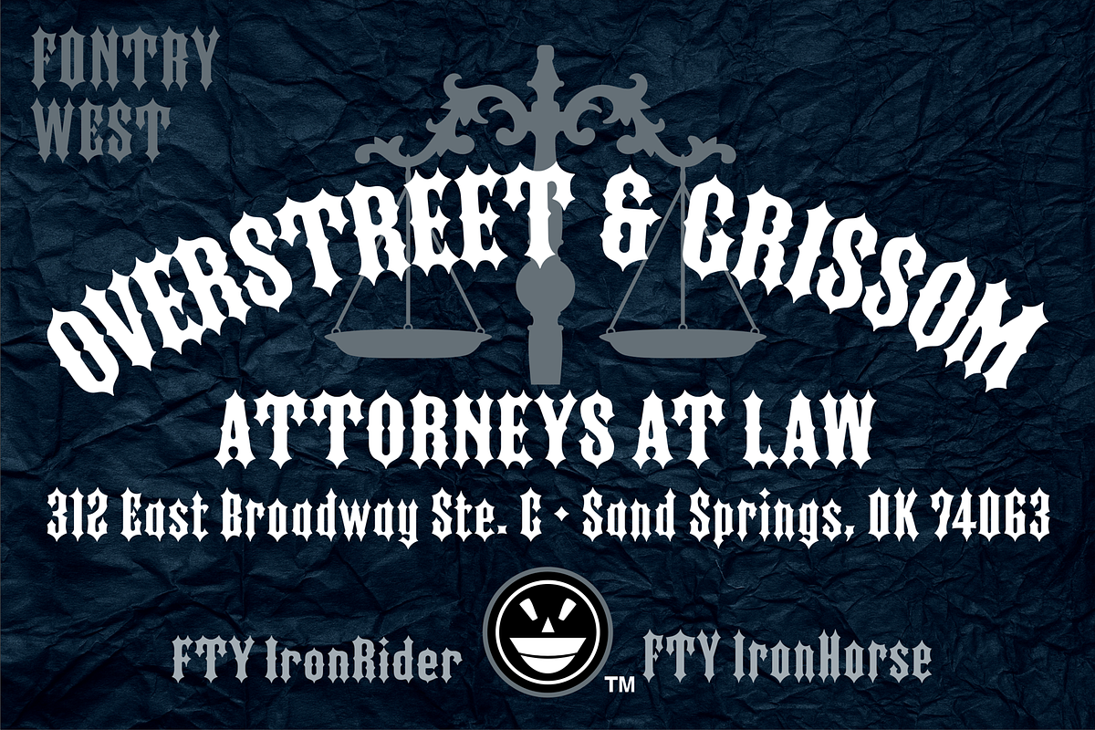 FTY Ironhorse & FTY Ironrider, a Font by Fontry West (Photo 10 of 10)