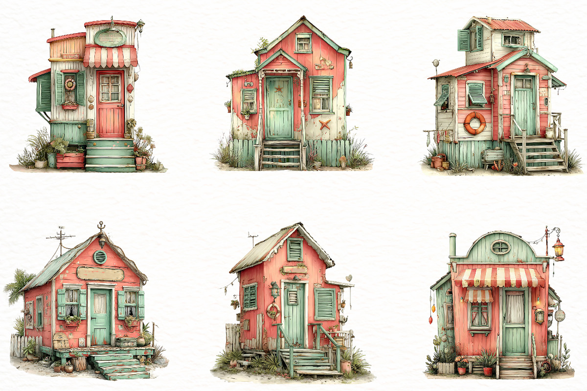 Watercolor Boho Summer Clipart, an Illustration by Designworld (Photo 3 of 8)