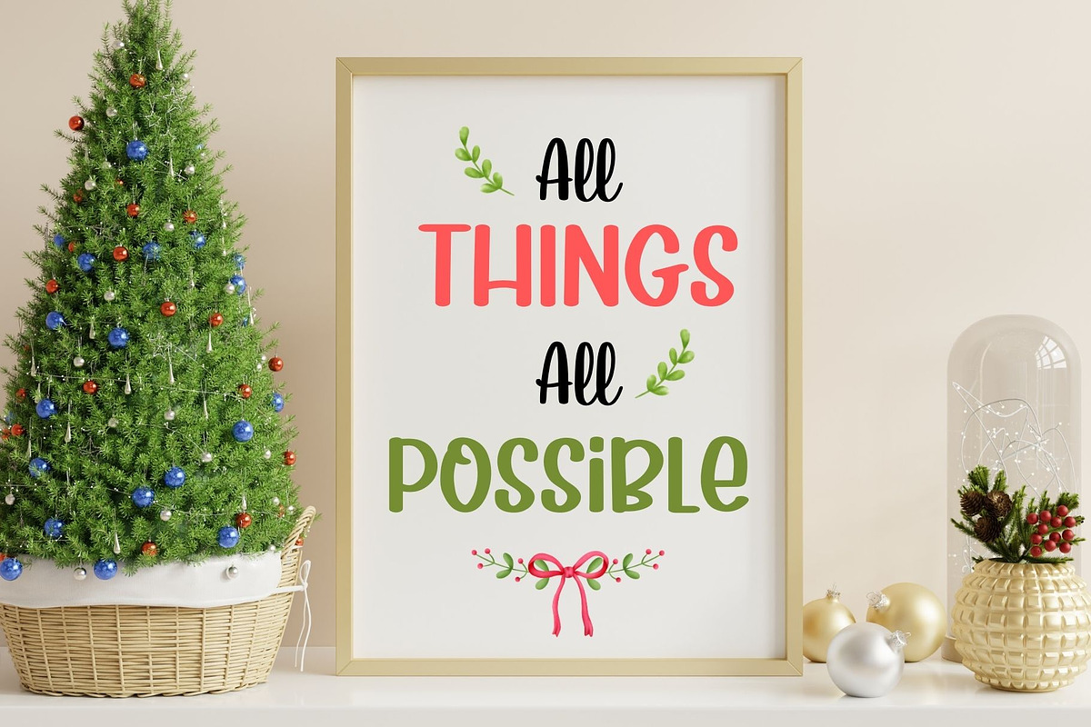 Hello Christmas - Font Duo, a Handwritten Font by AnningArts (Photo 3 of 9)