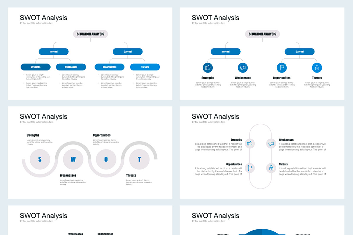 SWOT Analysis Google Slides Template, a Marketing Template by HiSlide.io
