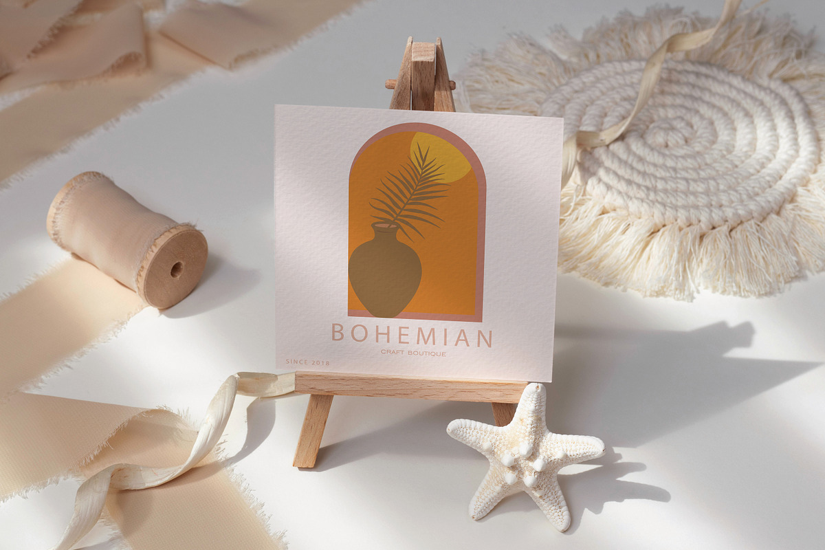 Bohemian logo, a Decorative Illustration by Tallina (Photo 2 of 3)