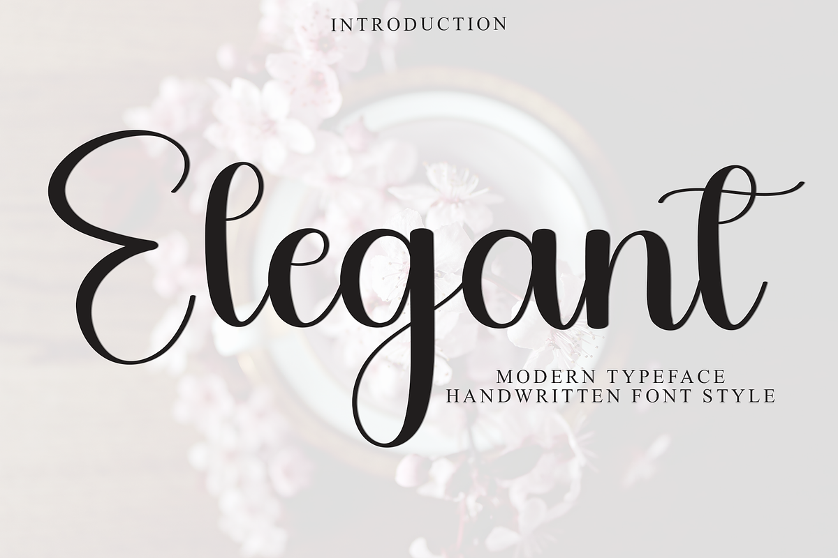 Elegant, a Sans Serif Font by FreshTypeINK (Photo 1 of 8)