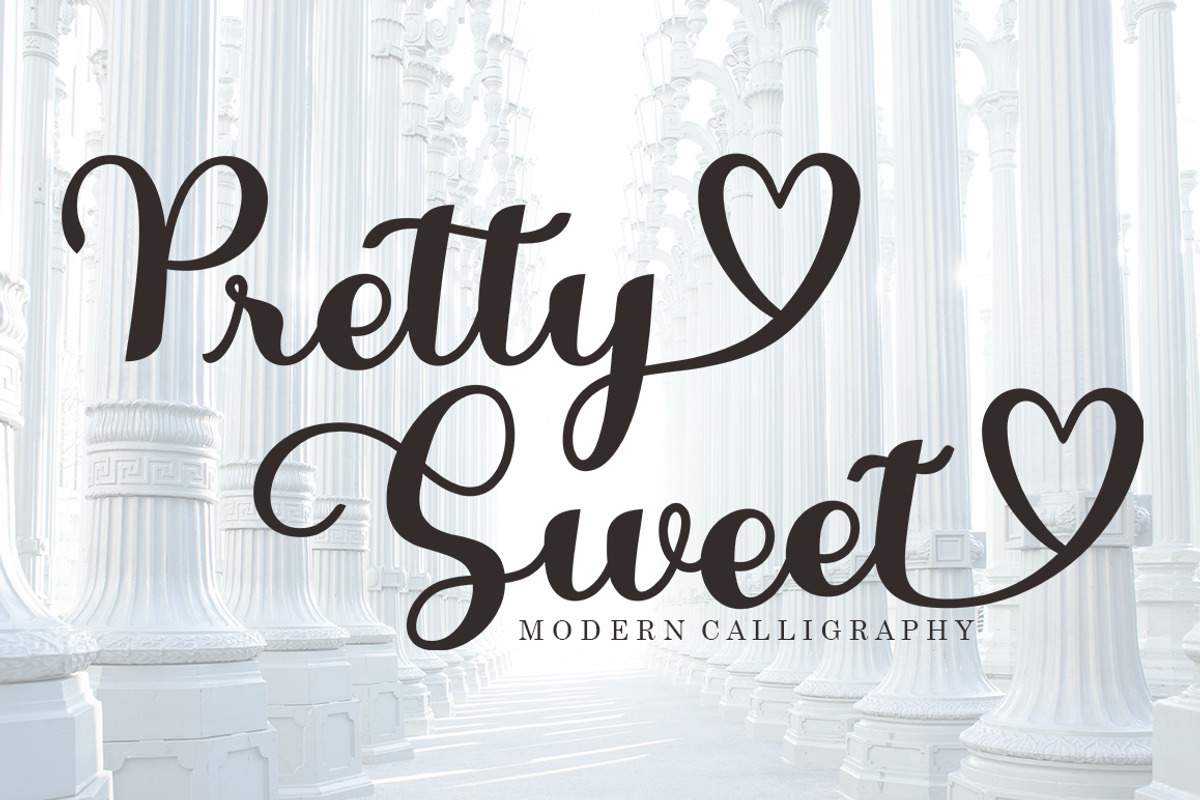 Pretty Sweet Script, a Script Font by Bosstype Studio (Photo 1 of 8)