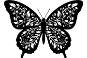 Decorative Butterfly Silhouette, an Object Graphic by Creativeshirt (Thumbnail 9 of 16)
