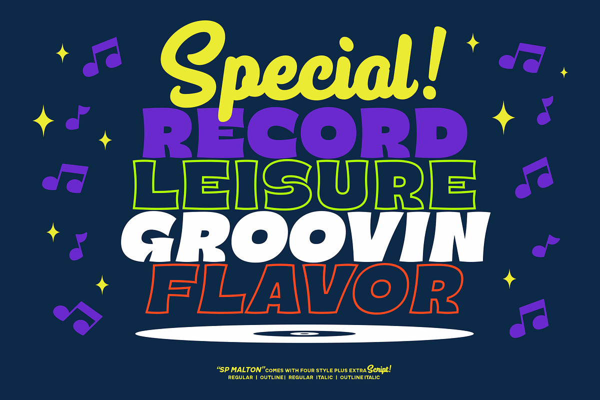 SP MALTON FONT BUNDLE COLLECTIONS, a Script Font by Sup.Port Studio (Photo 4 of 14)