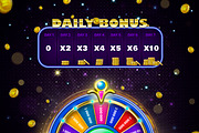 Casino Daily Wheel Set, a Templates & Theme by JUBO (Thumbnail 4 of 6)