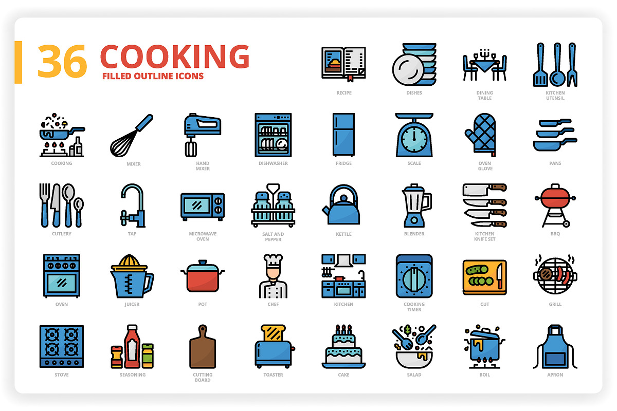 3,600 Icons x3 Styles, an Outline Icon by monkik (Photo 85 of 299)