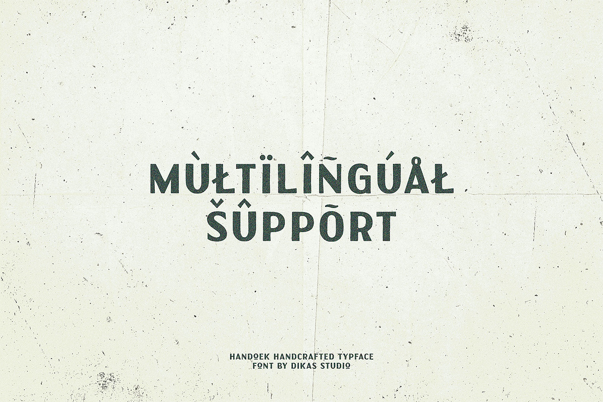 Handoek - Handcrafted Typeface, a Handwritten Font by Dikas Studio (Photo 4 of 7)