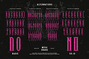 Mega Snake Typeface, a Blackletter Font by alit design (Thumbnail 17 of 20)