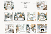 Elegant Autumn White Pumpkin Clipart, a Seasonal Illustration by GlamArtZhanna (Thumbnail 5 of 8)