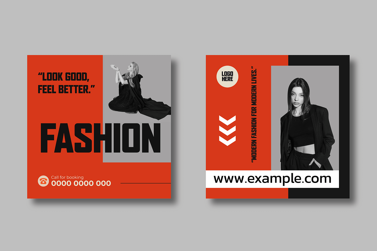 Modern Fashion Post Template Layout, a Social Media Template by MightyDesign (Photo 5 of 8)
