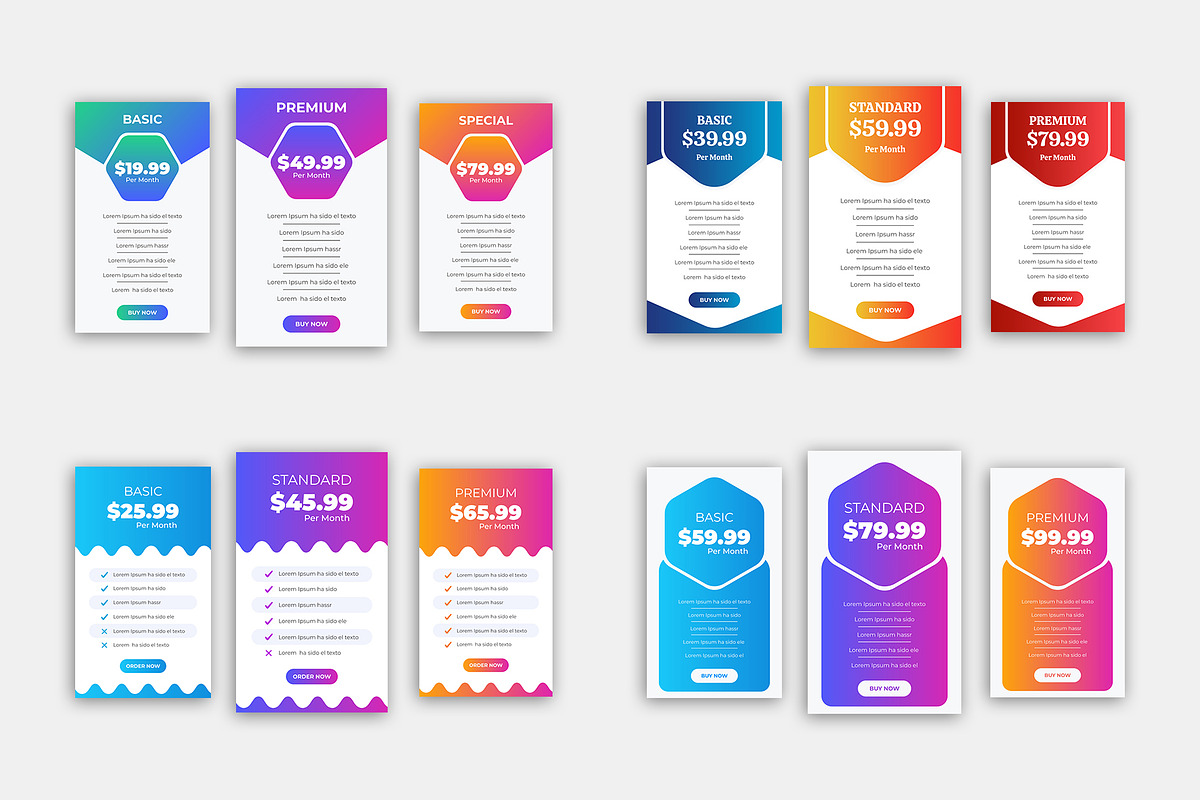 Pricing comparison table, a Templates & Theme by Designgrove