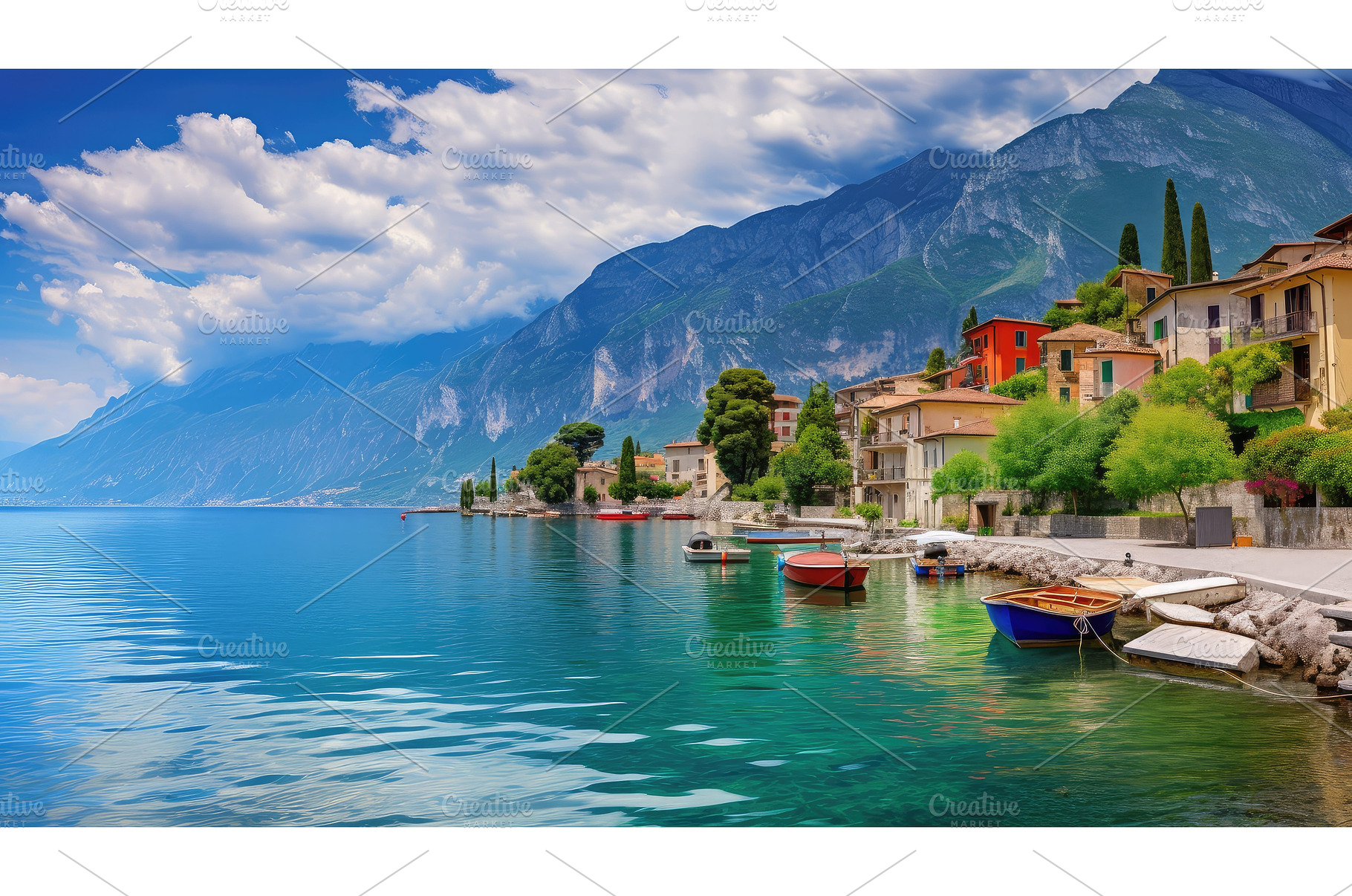 holiday lake garda italy ai, a Nature Photo by pikepicture