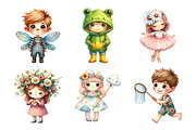 Quirky Cute Little Kids Clipart, an Illustration by Daily.Designs (Thumbnail 5 of 5)