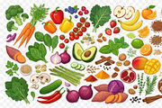 39 Vector Healthy Food Ingredients, an Object Graphic by adenpinkstore (Thumbnail 15 of 16)