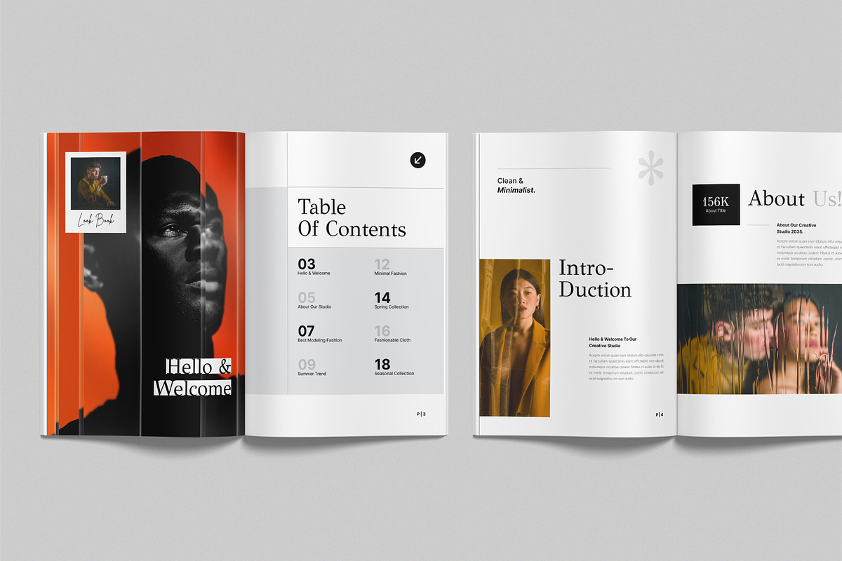 Fashion Look-Book Template, a Brochure Template by NorthPeak (Photo 3 of 8)