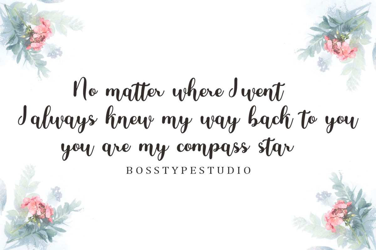 Stay Gracious Script, a Script Font by Bosstype Studio (Photo 7 of 8)
