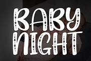 Baby Night | Script Font, a Script Font by Scratchones (Thumbnail 1 of 8)