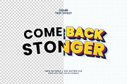 Text Effect Comeback Stonger, a Layer Style Add-On by Navy Graphic (Thumbnail 2 of 2)