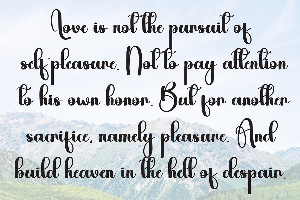 Rainday | Script Font, a Handwritten Font by Scratchones (Photo 6 of 9)