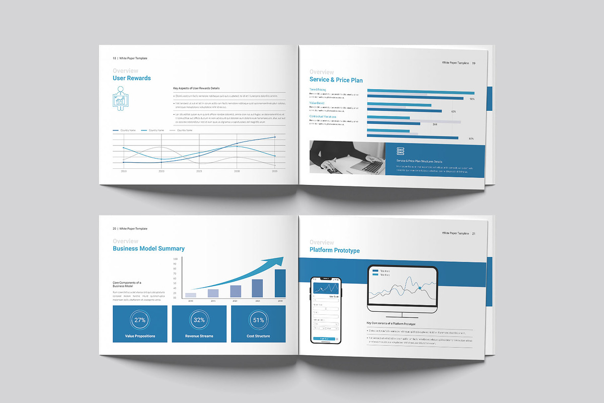 Business White Paper Landscape, a Brochure Template by DesignCrest (Photo 8 of 13)