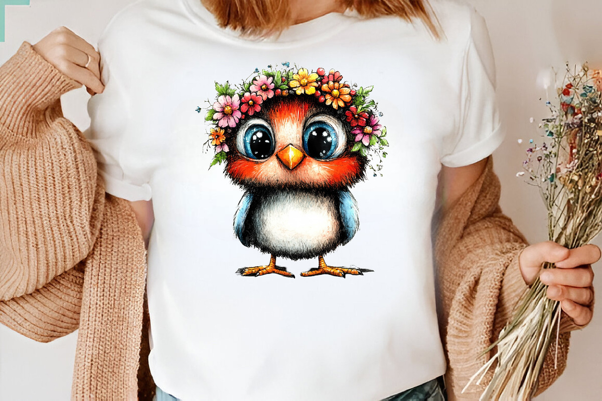 Spring Cute Baby Birds Sublimation C, an Illustration by SVGArt (Photo 7 of 9)