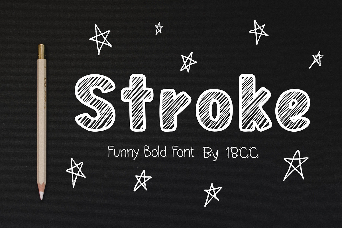 Stroke OTF, a Symbol Font by DREAMs Soul G. (Photo 1 of 6)