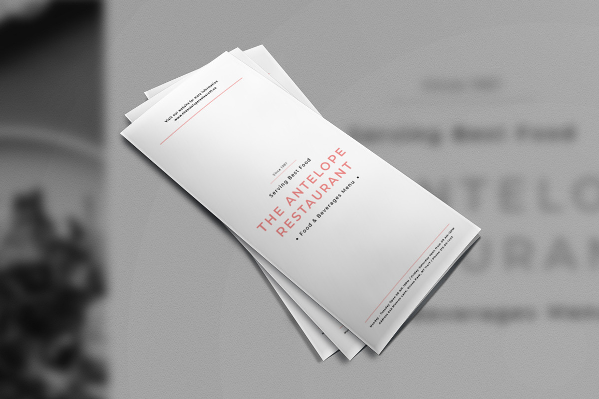 Clean & Simple Food Menu + Update, a Flyer Template by The Good Store (Photo 4 of 11)
