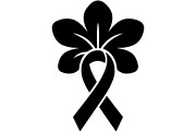 Cancer Ribbon Floral & Beer Mug, an Object Graphic by Gfx_Store (Thumbnail 13 of 16)