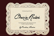 Cherie Rossé Handwritten Font, a Handwritten Font by Pinakiaa Studios (Thumbnail 1 of 14)