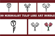 Minimalist Tulip Line, an Object Graphic by Designer_Momina (Thumbnail 1 of 5)