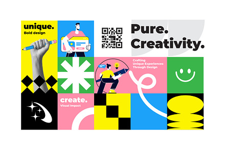 Modern Geometric Creative template, an Education Illustration by Creative Graphics